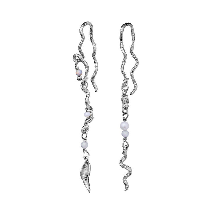 Moonstone Elisa Earrings in Silver - 9746C