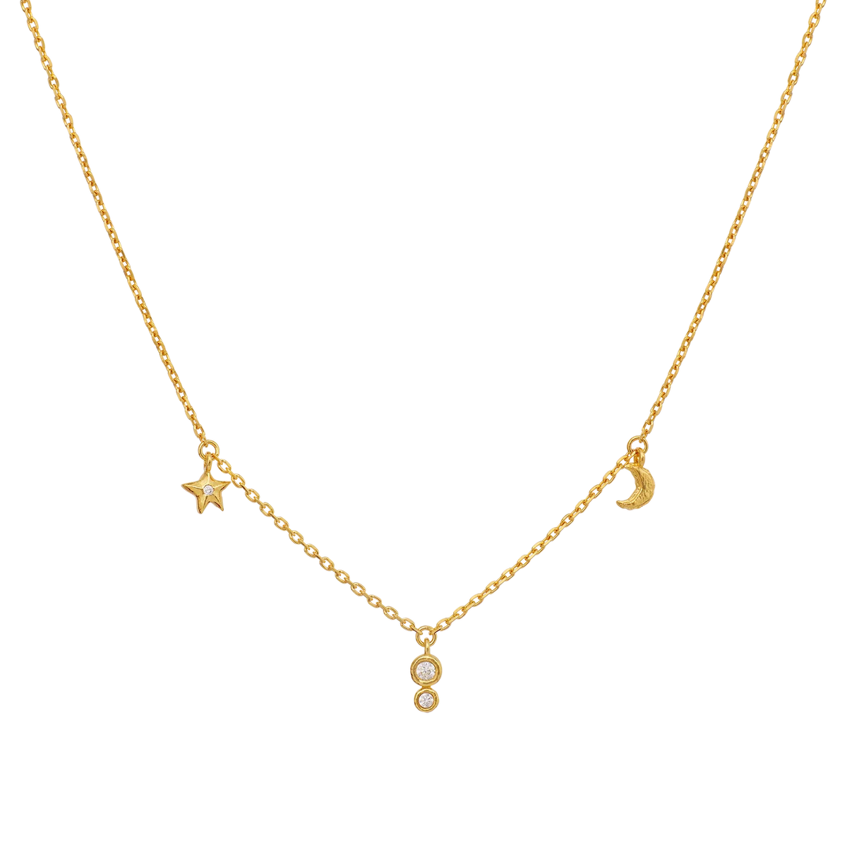 Maanesten Emily vergulde ketting 