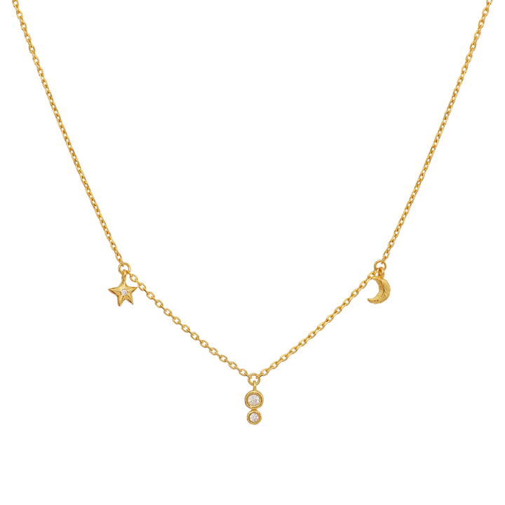 Maanesten Emily vergulde ketting 