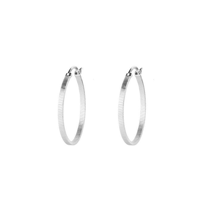 Vincent Fortune Teller Creol Silver Earrings Large 25mm