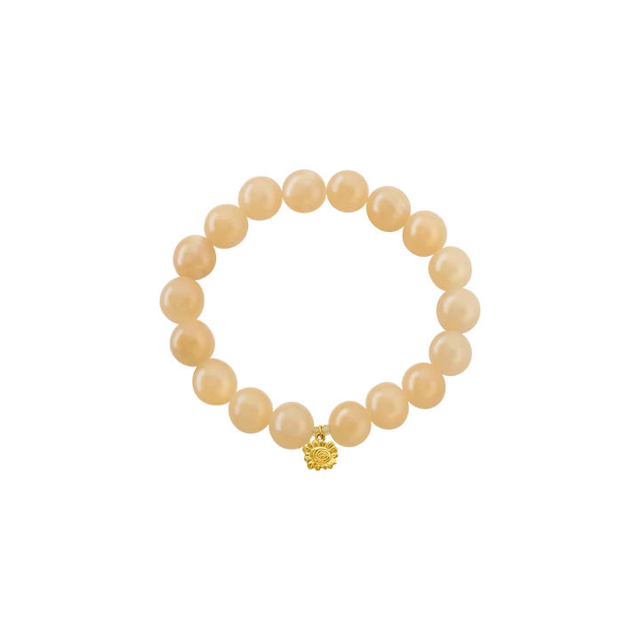 Maanesten Floria Verguld Armband met Gele Calciet – productafbeelding 2