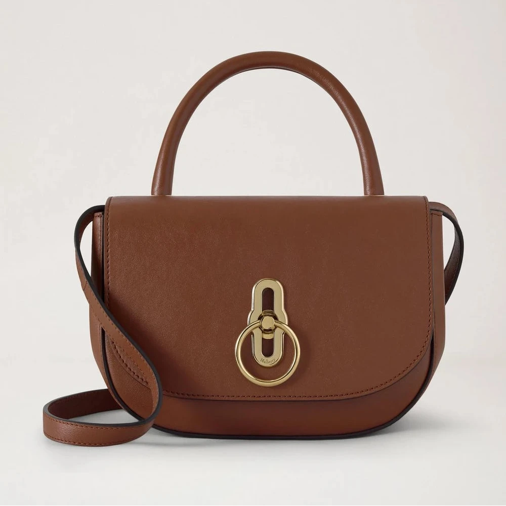 Mulberry Kleine Amberley Top Handle Oak soepel glad leer 