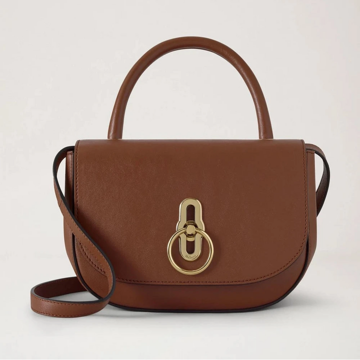 Mulberry Kleine Amberley Top Handle Oak soepel glad leer 
