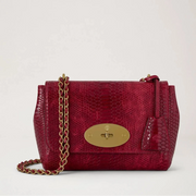 Mulberry Lily Apple Red Gewaxte Slangenprint 