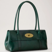 Mulberry East West Bayswater Smaragd glad semiglanzend leer 