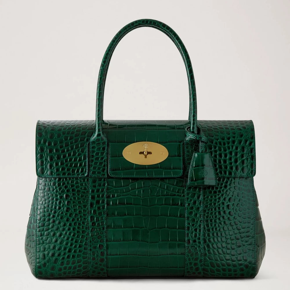 Mulberry Bayswater Emerald Shiny Croc – HH0292/807Q180