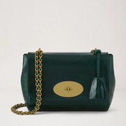 Mulberry Lily Emerald glad semi-glanzend leer 