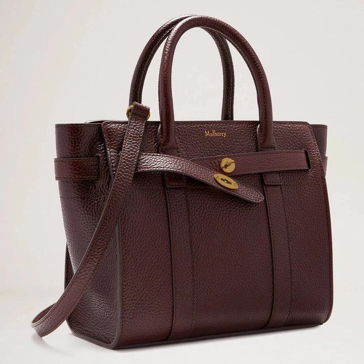 Mulberry Mini Zipped Bayswater Oxblood Small Classic Grain – productafbeelding 2