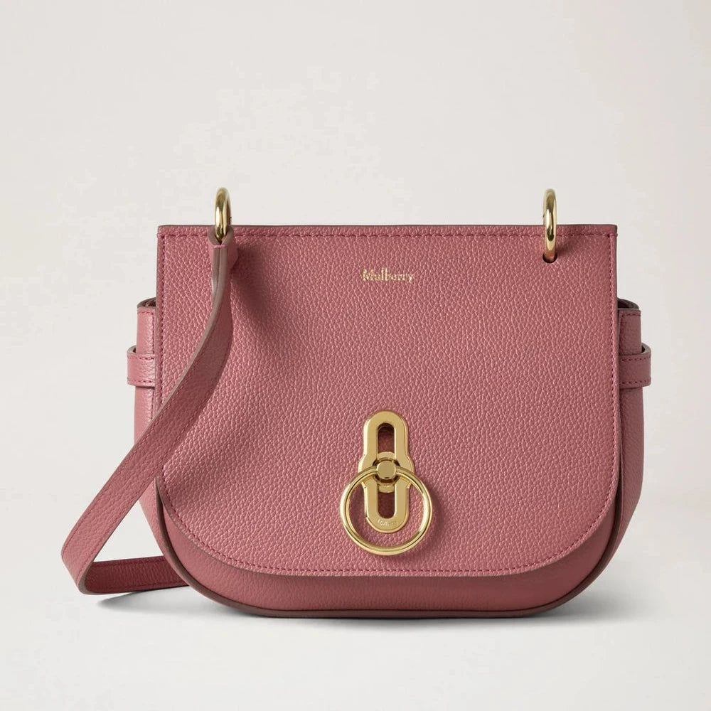 Mulberry Kleine Amberley Satchel Kleine Classic Grain Pink Scrumpy 