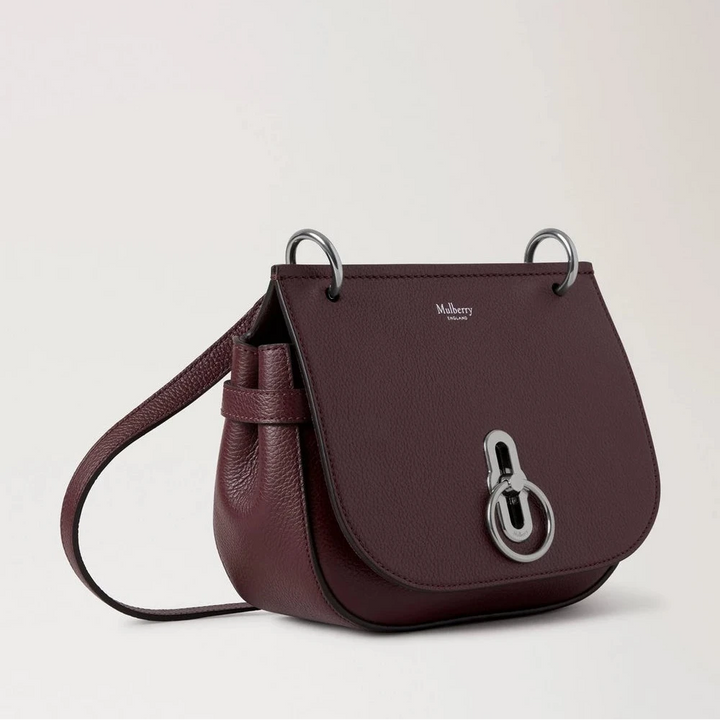 Mulberry Small Amberley Satchel Zwart Kers Small Classic Grain 