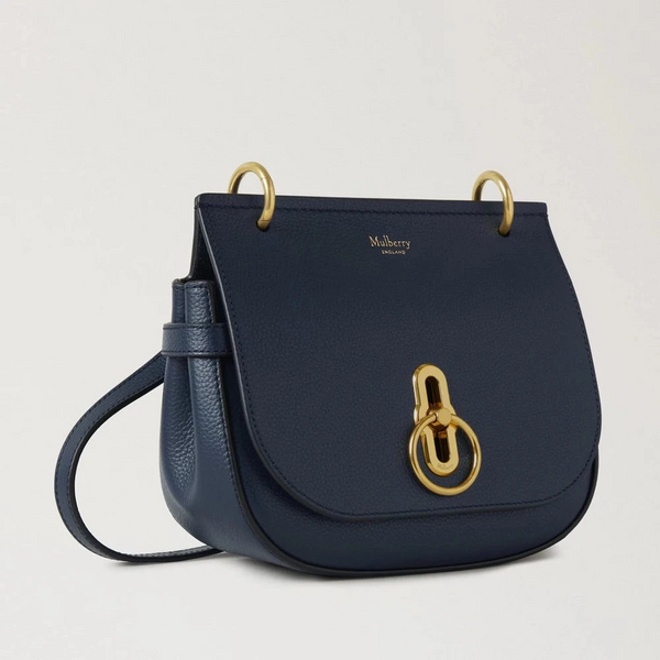 Mulberry SMALL AMBERLEY SATCHEL SMALL CLASSIC GRAIN NIGHT SKY