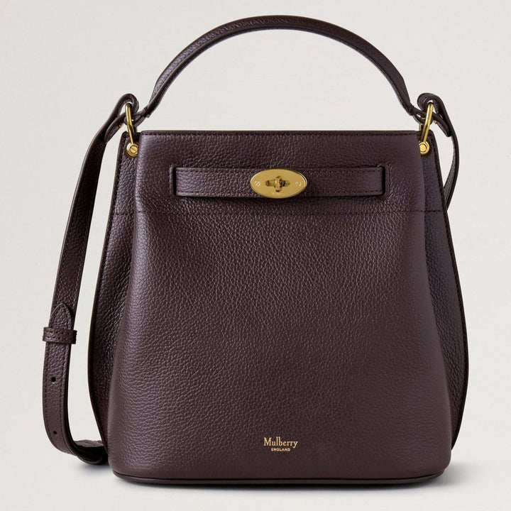 Mulberry Islington Bucket Small Classic Grain Ebony