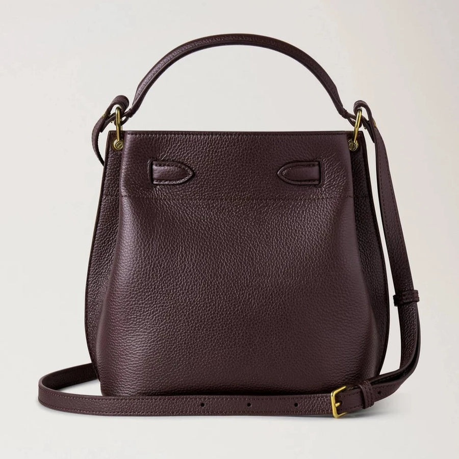 Mulberry Islington Bucket Small Classic Grain Ebony