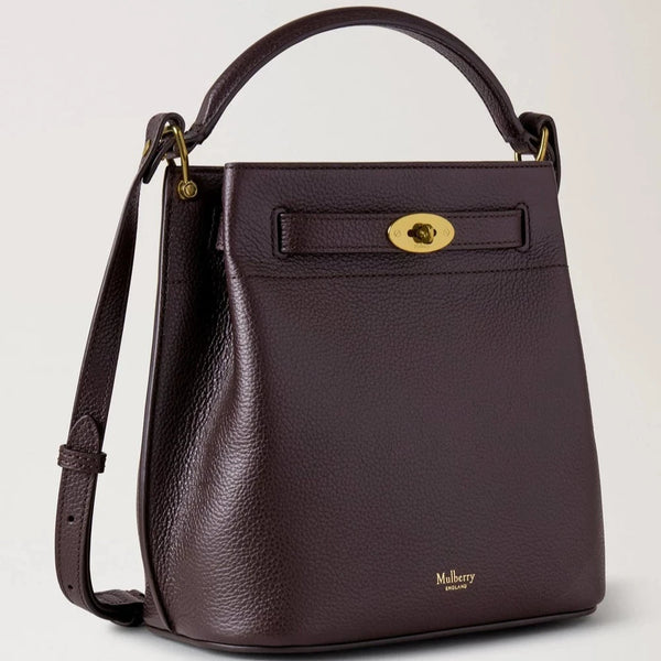 Mulberry Islington Bucket Small Classic Grain Ebony