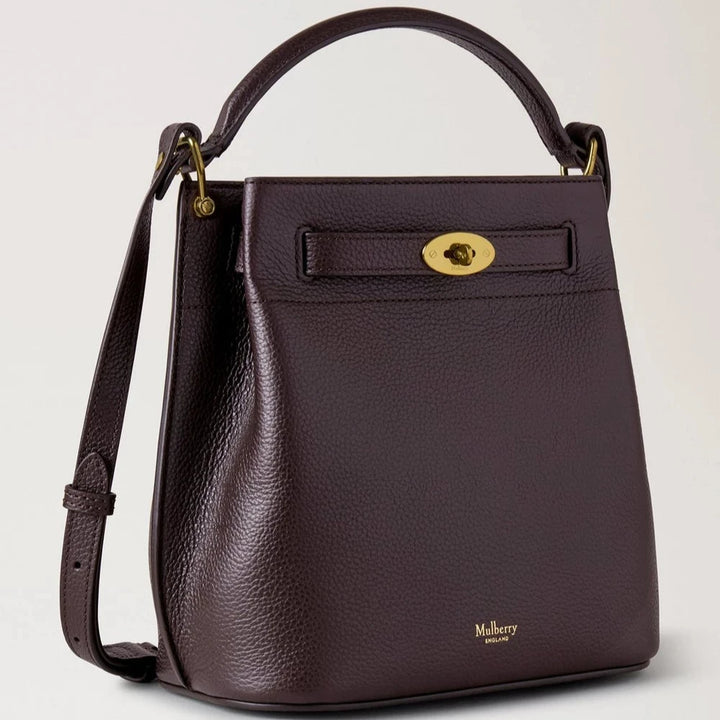 Mulberry Islington Bucket Small Classic Grain Ebony
