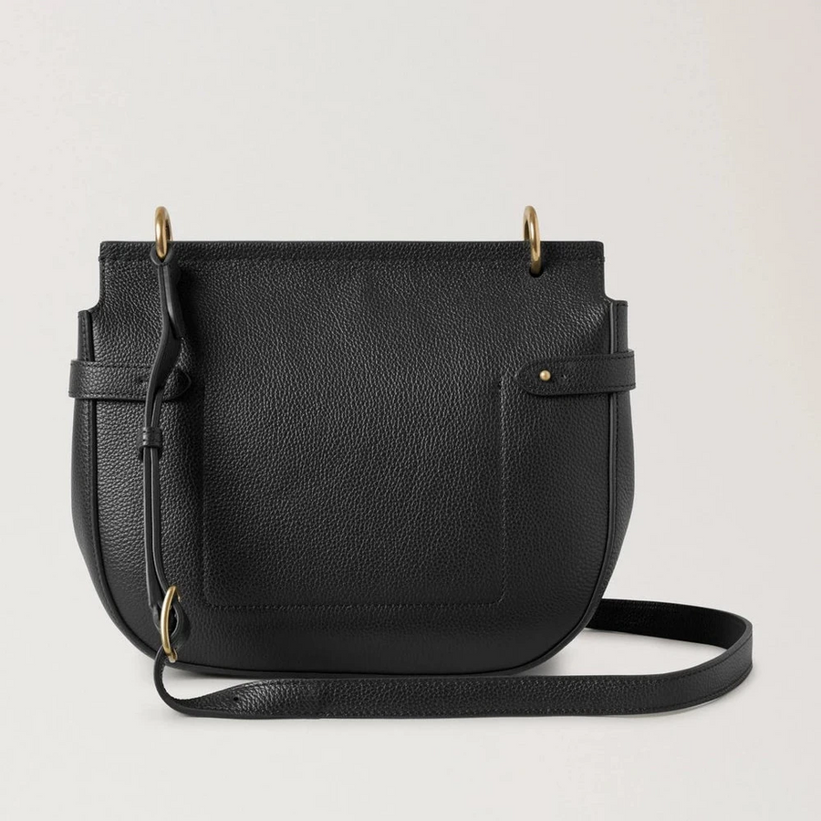 Mulberry Amberley Satchel Small Classic Grain Black