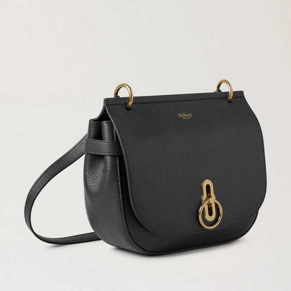 Mulberry Amberley Satchel Small Classic Grain Black