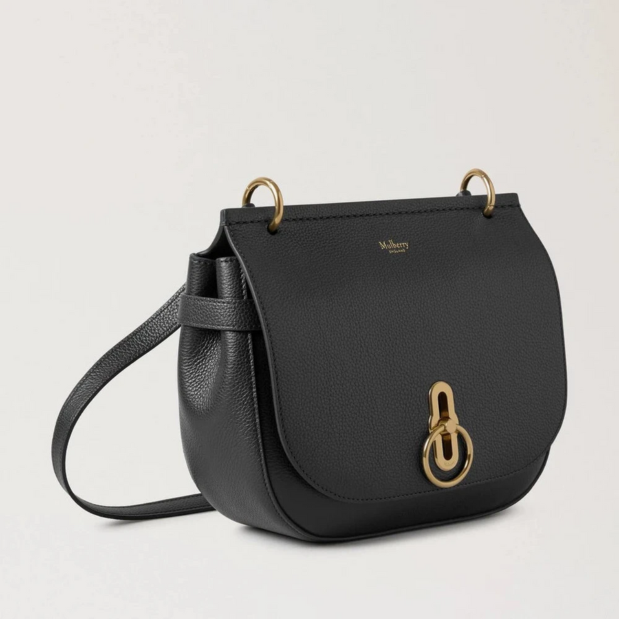 Mulberry Amberley Satchel Small Classic Grain Black