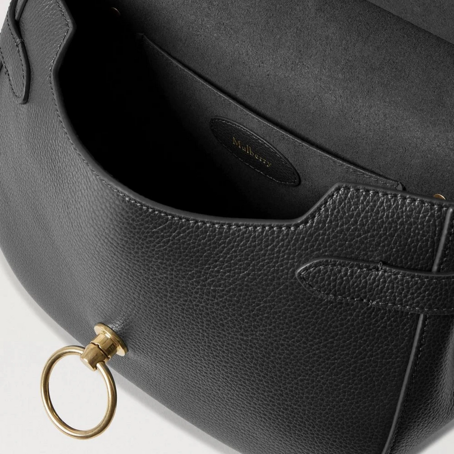 Mulberry Amberley Satchel Small Classic Grain Black