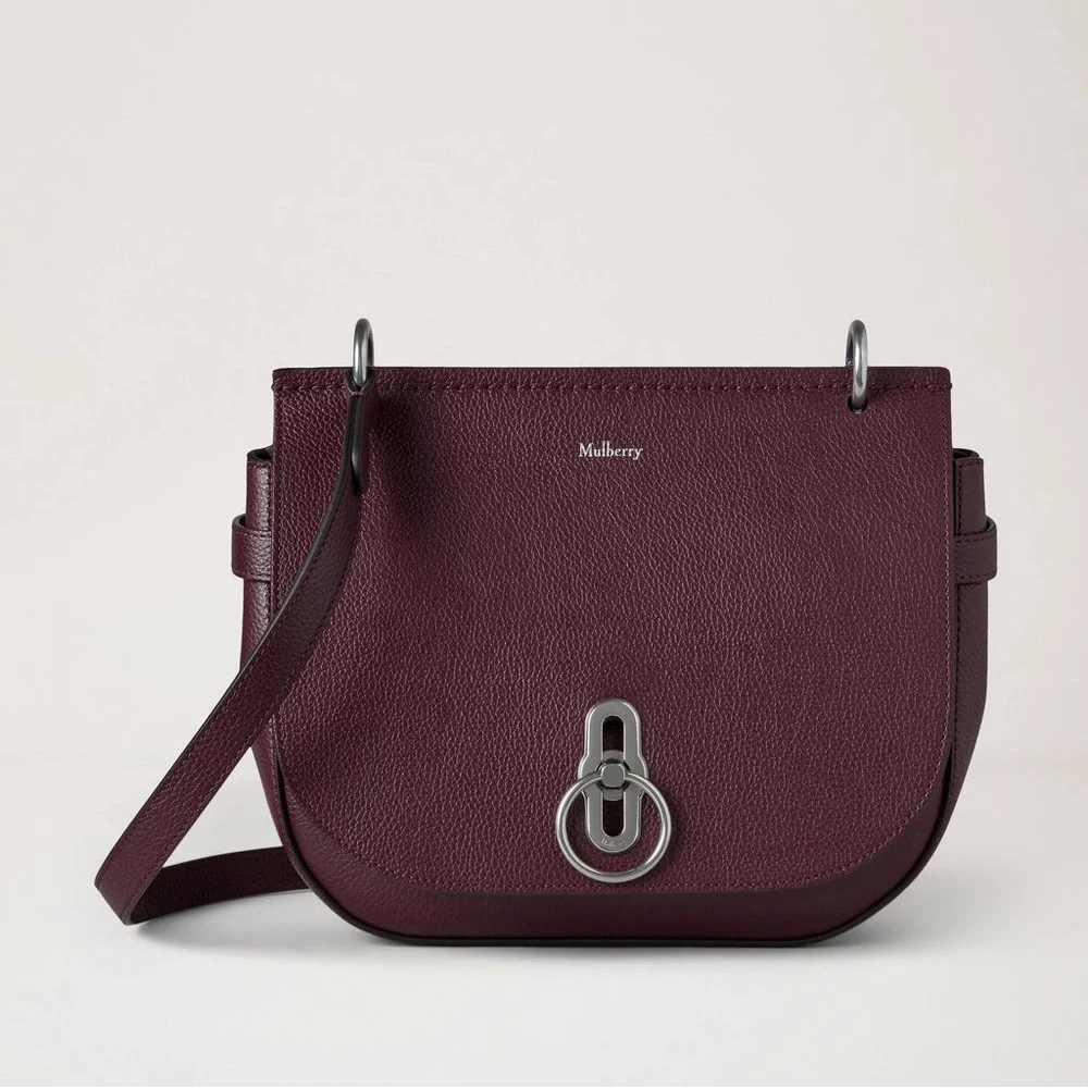 Mulberry Amberley Satchel Small Classic Grain Zwart Kers 