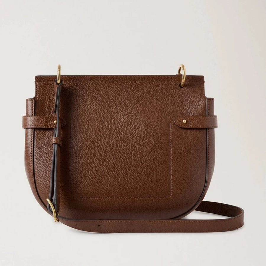 Mulberry Amberley Satchel Small Classic Grain Two Toned Oak