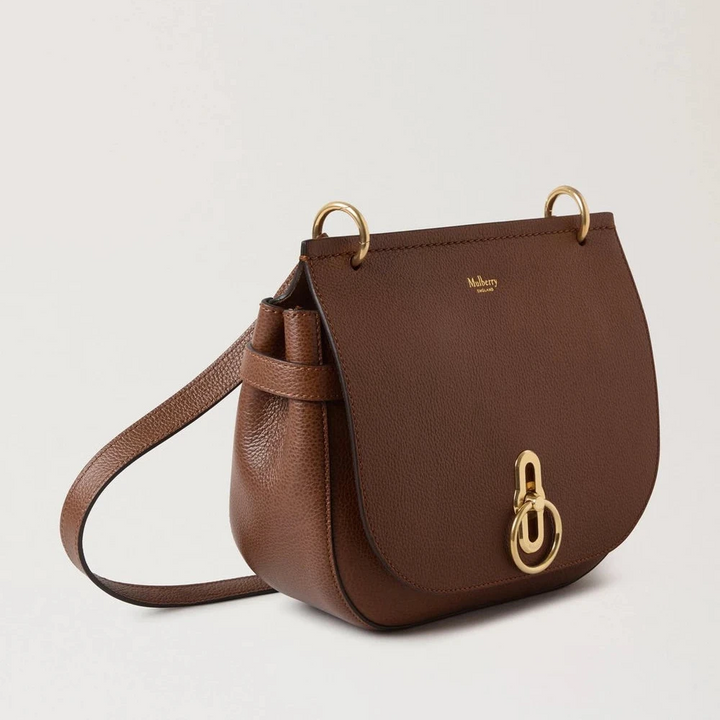 Mulberry Amberley Satchel Small Classic Grain Two Toned Oak