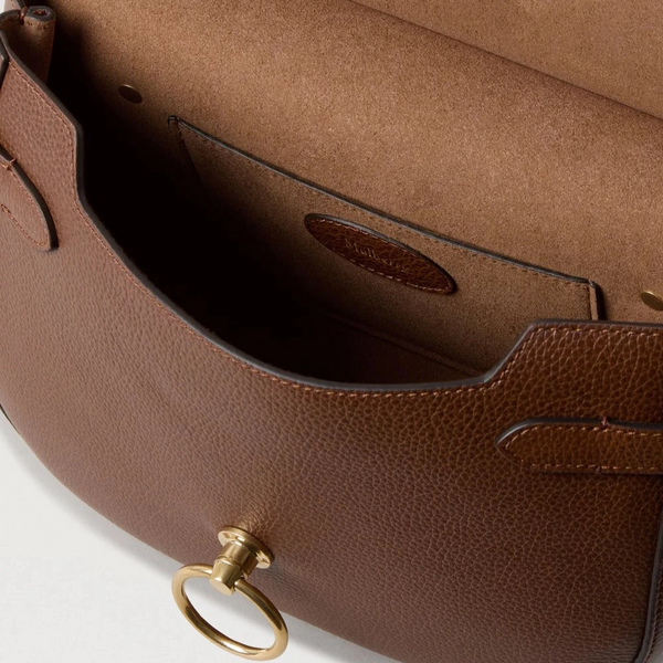 Mulberry Amberley Satchel Small Classic Grain Two Toned Oak