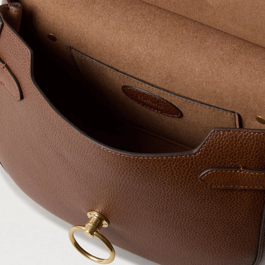 Mulberry Amberley Satchel Small Classic Grain Two Toned Oak