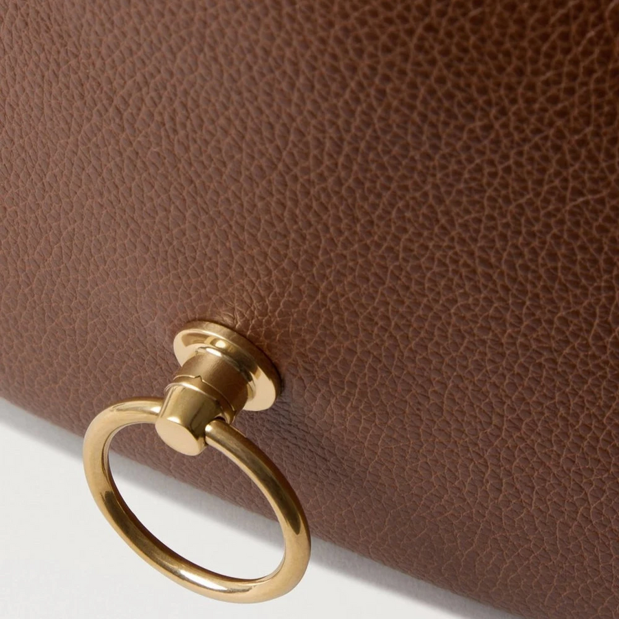 Mulberry Amberley Satchel Small Classic Grain Two Toned Oak