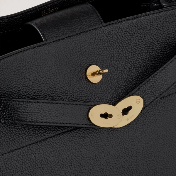 Mulberry Large Islington Bucket Small Classic Grain Black