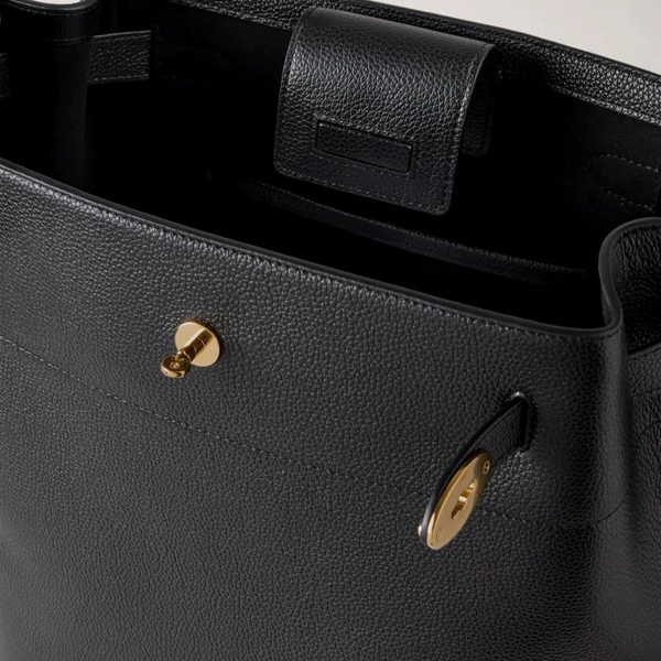 Mulberry Large Islington Bucket Small Classic Grain Black