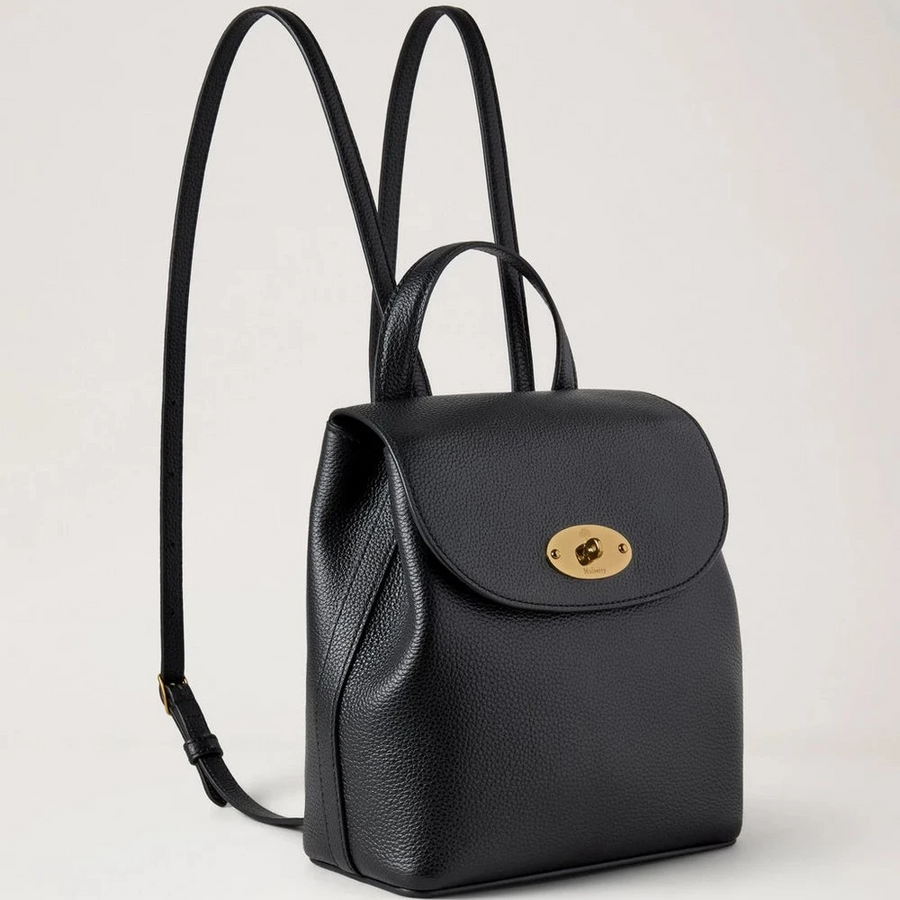Mulberry Mini Bayswater Backpack Small Classic Grain Black