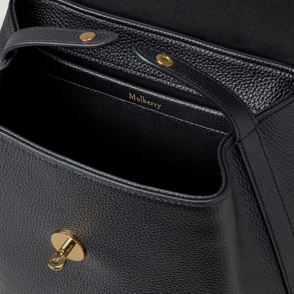Mulberry Mini Bayswater Backpack Small Classic Grain Black