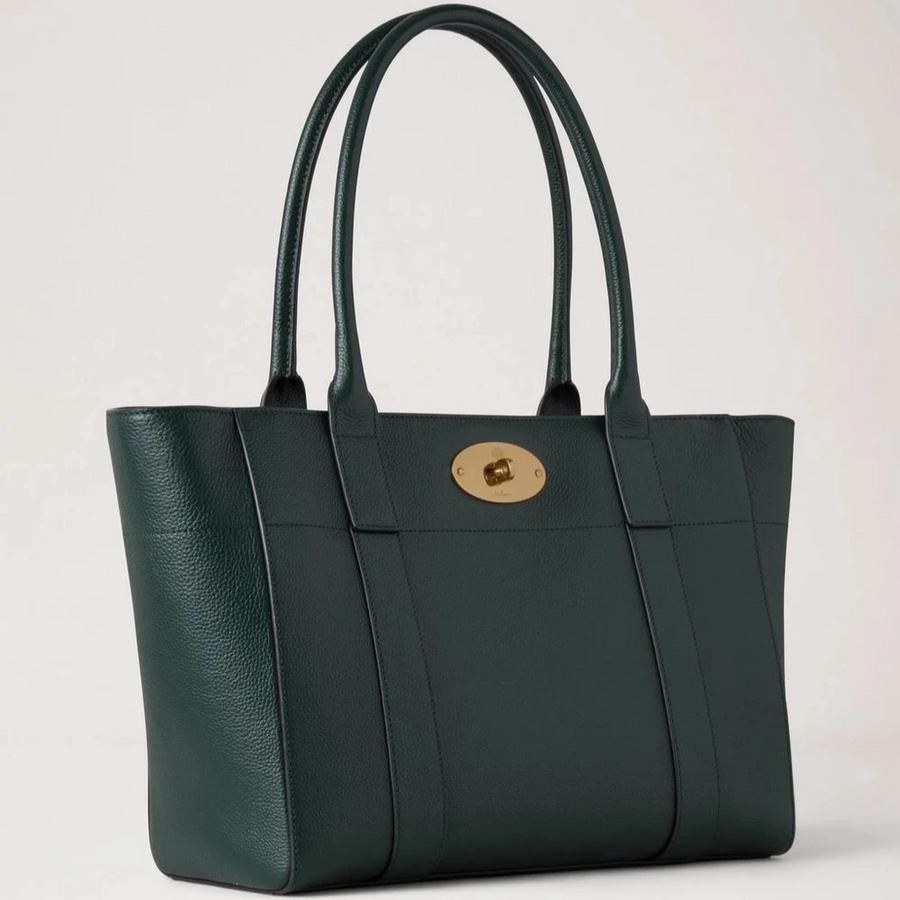 Mulberry Bayswater 9 To 5 Small Classic Grain Mulberry Green