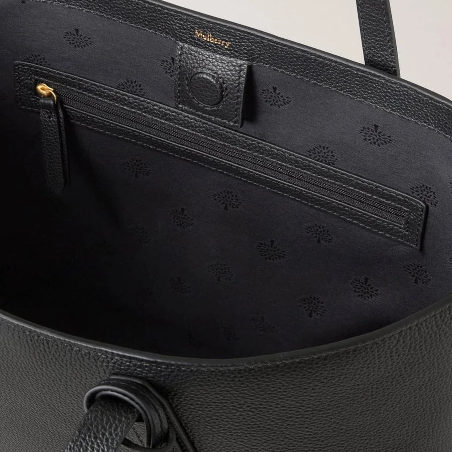 Mulberry Shopper Black Small Classic Grain