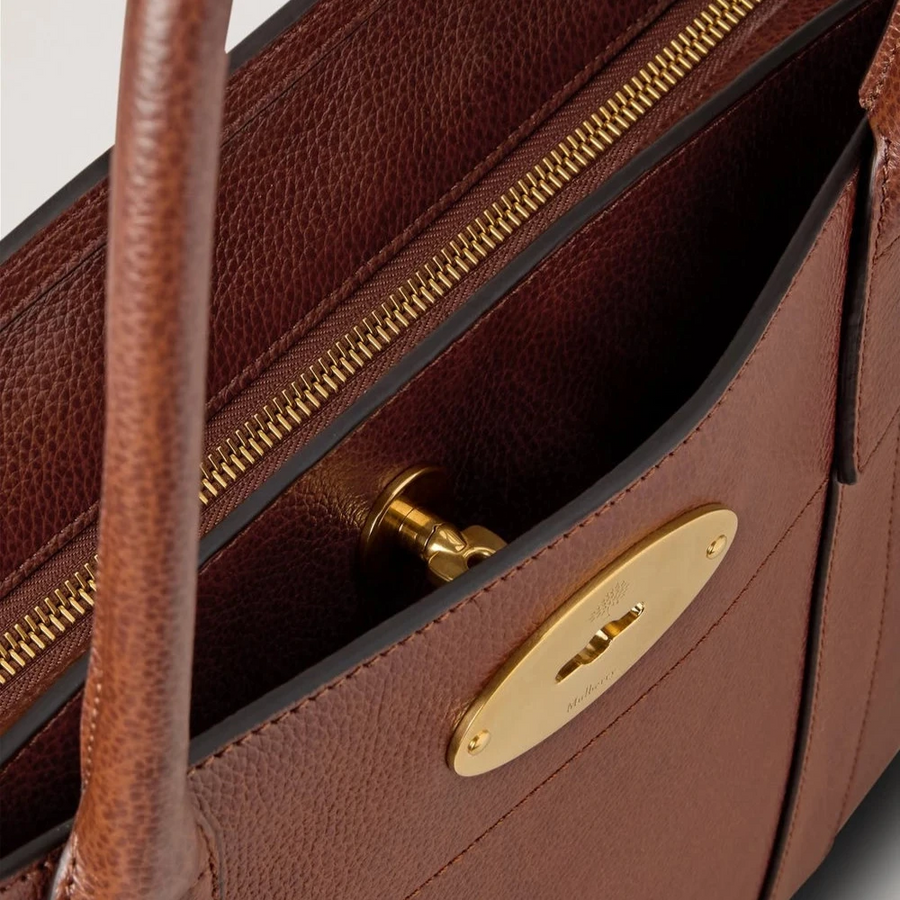Mulberry Bayswater 9 To 5 Small Classic Grain Two Tone Oak