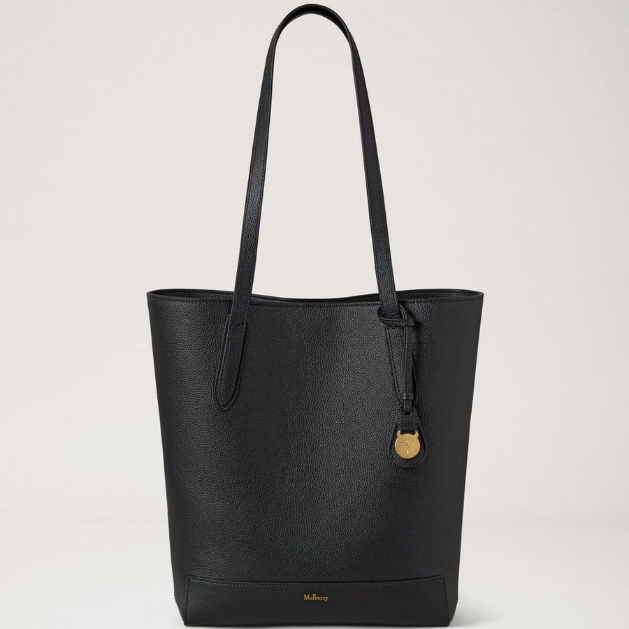 Mulberry A4 North South Shopper Small Classic Grain Black