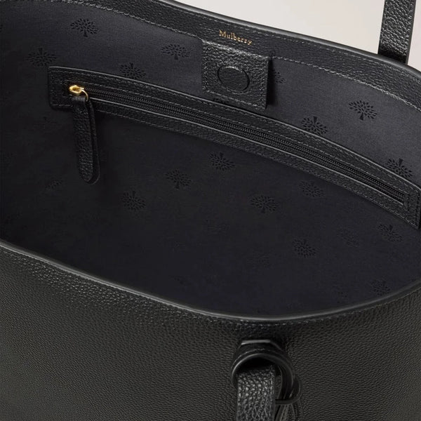 Mulberry A4 North South Shopper Small Classic Grain Black