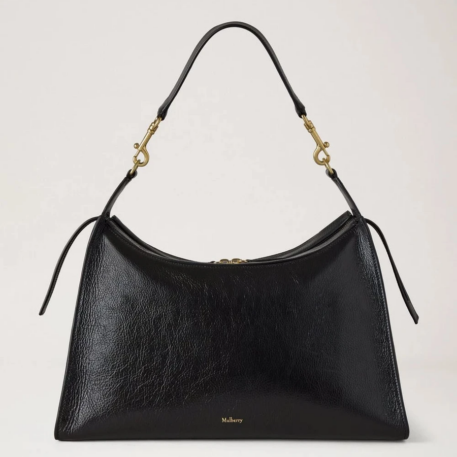 Mulberry Roxanne Shoulder Bag High Shine Leather Black