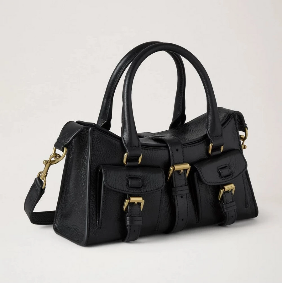 Mulberry Mini Roxanne High Shine Leather Black