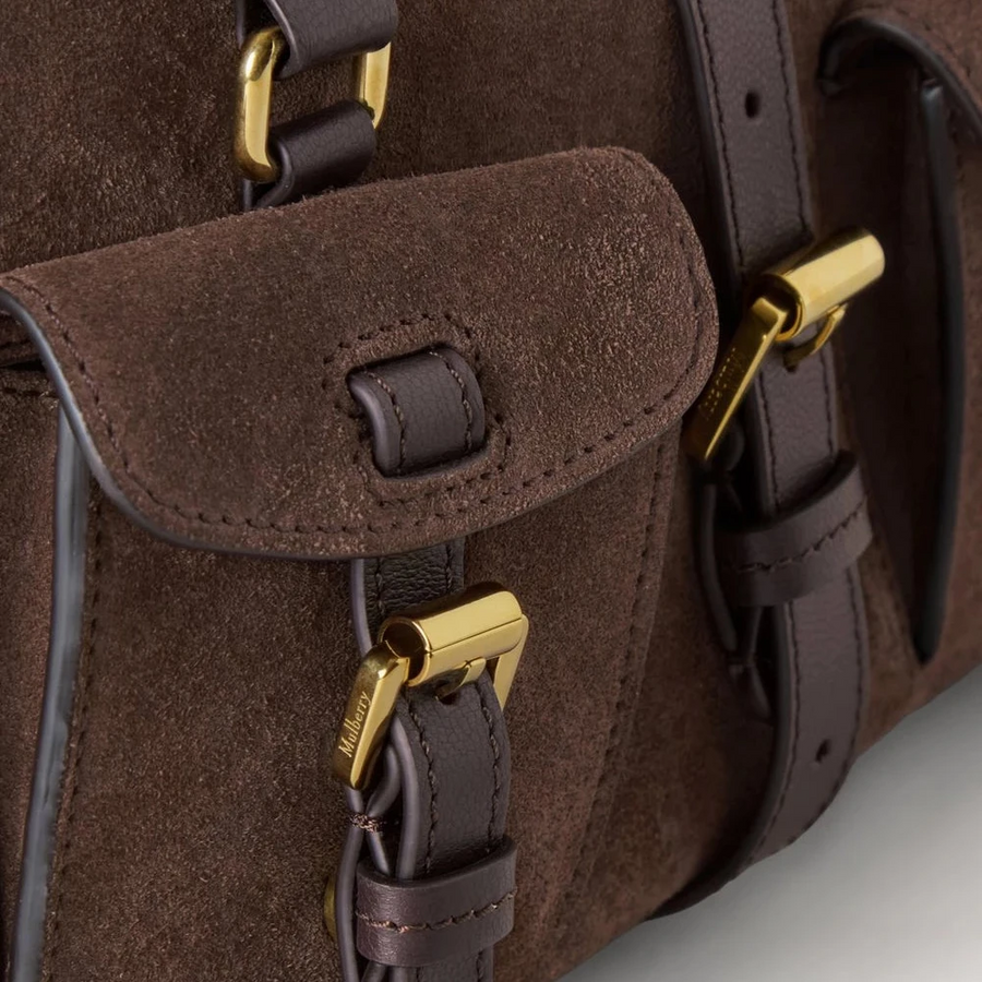 Mulberry Small Roxanne Chocolate Suede