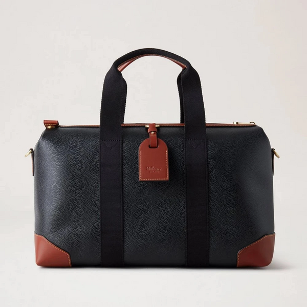 Mulberry Heritage Day Clipper Black &amp; Cognac Printed BioVeg Scotchgrain