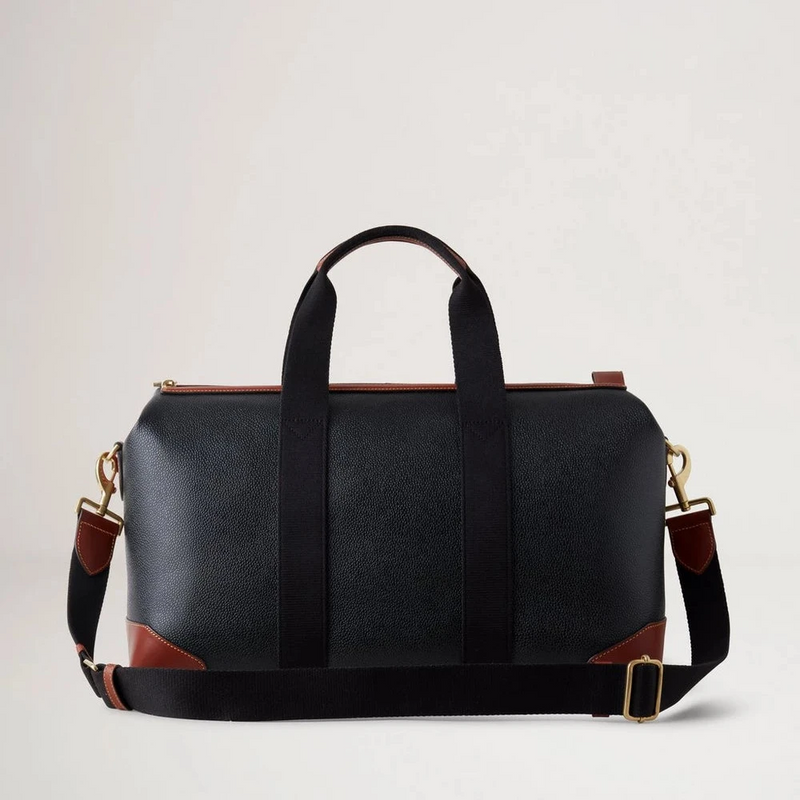 Mulberry Heritage Day Clipper Black &amp; Cognac Printed BioVeg Scotchgrain