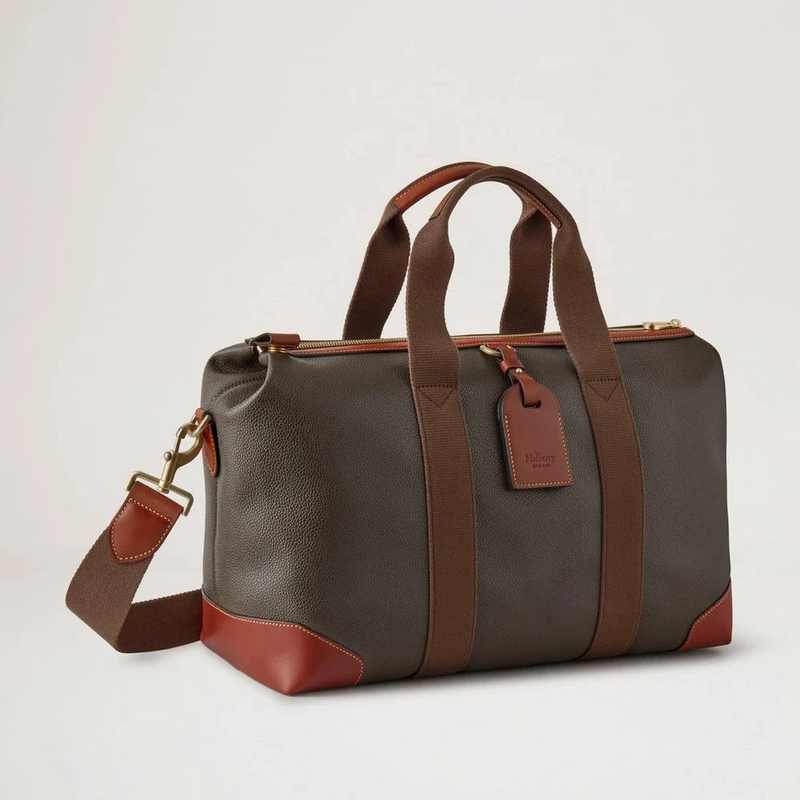 Mulberry Heritage Day Clipper Mole &amp; Cognac Printed BioVeg Scotchgrain
