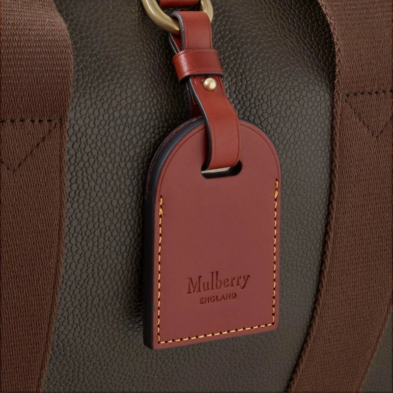 Mulberry Heritage Day Clipper Mole &amp; Cognac Printed BioVeg Scotchgrain