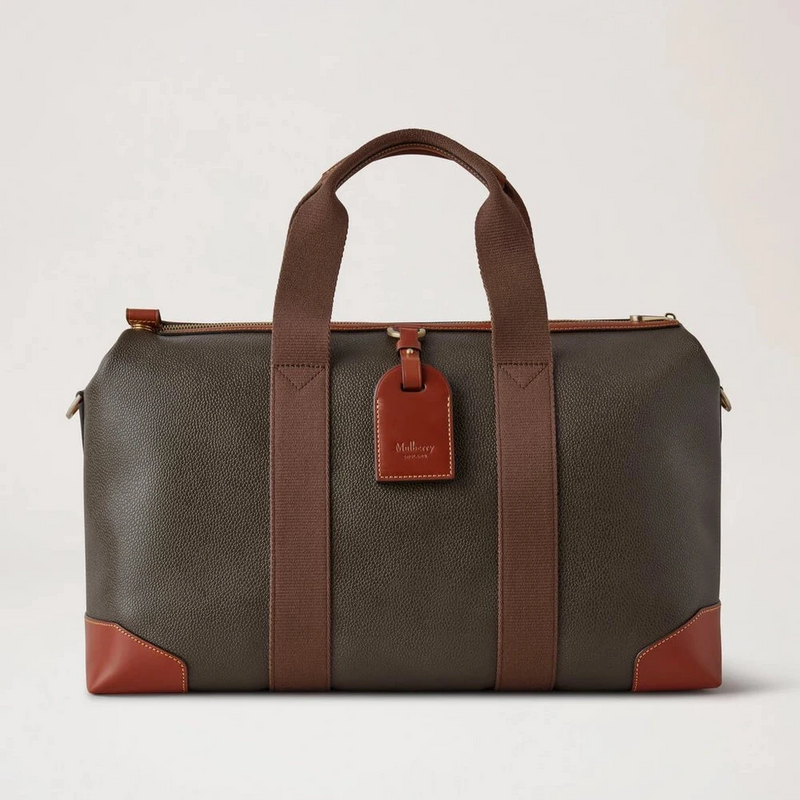 Mulberry Heritage Day Clipper Mole &amp; Cognac Printed BioVeg Scotchgrain