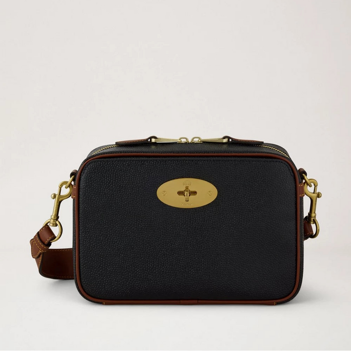 Mulberry Darley Camera Bag - Scotchgrain Black & Cognac Bio Based Scotchgrain – productafbeelding 2