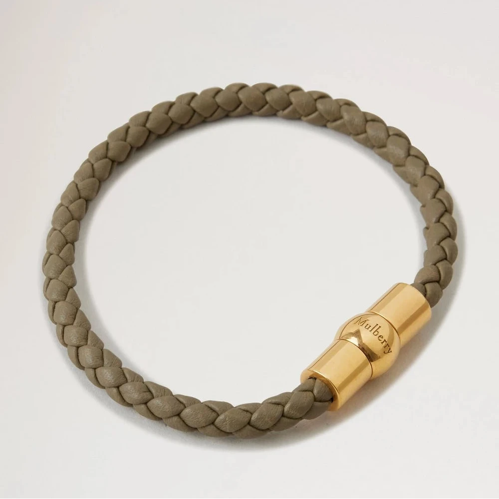 Mulberry Iris-armband Linen Green Heavy Grain 