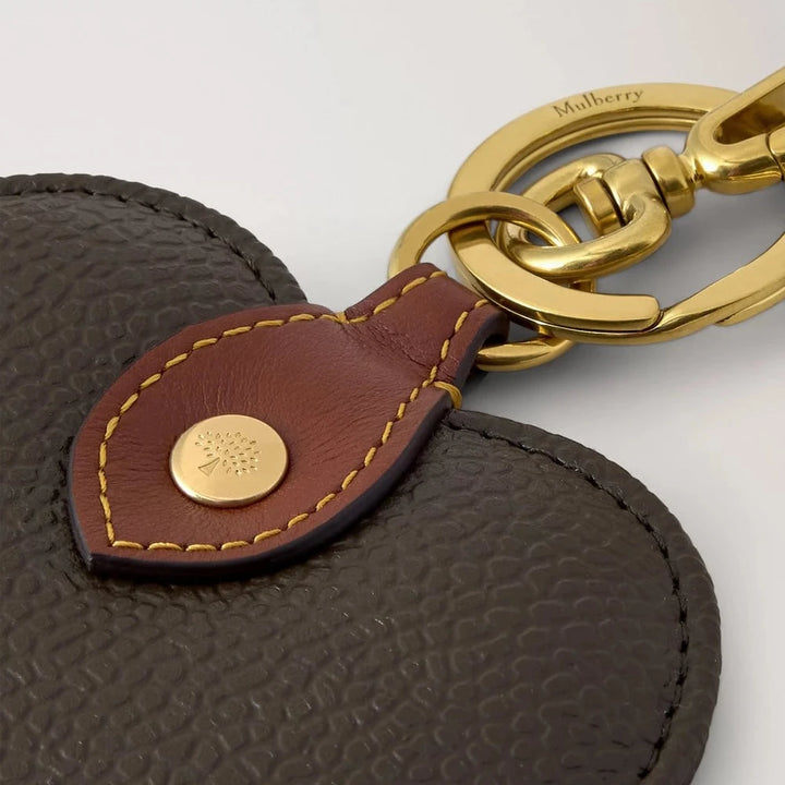 Mulberry Hartvormige sleutelhanger Mole-Cognac – productafbeelding 2