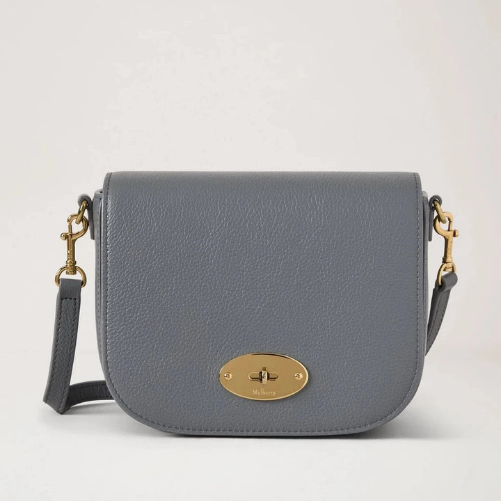 Mulberry Kleine Darley Satchel Small Classic Grain Foggy Gray 